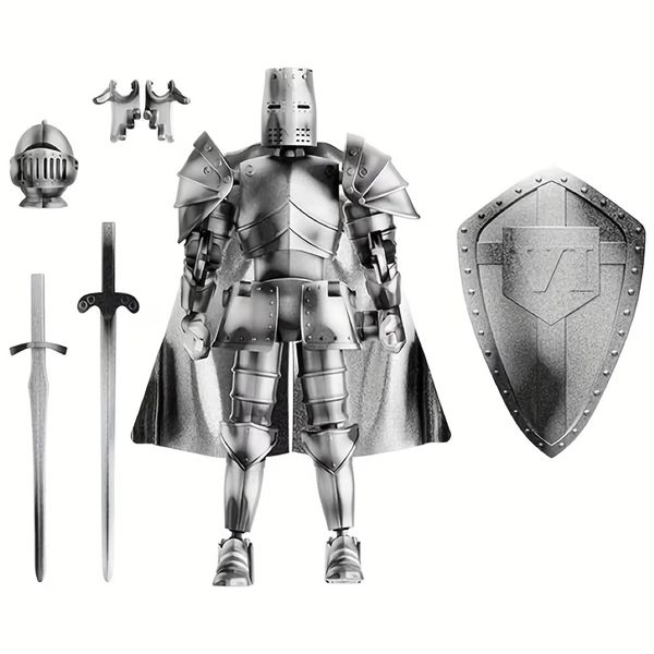 Toy Vintage Medieval Knight Model Action Figure Dummy Doll Boys Set - 26cm