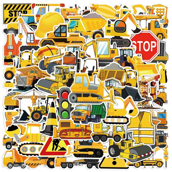 Construction Vehicle Stickers for Kids Boys Children Pack of 100