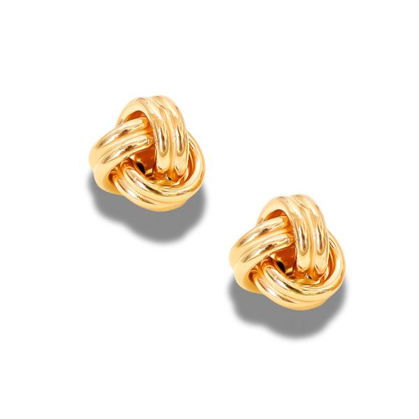 Morrisons Pair of Lucia 9k Yellow Gold Italian Woolmark Stud Earrings