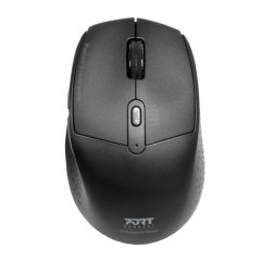 Port Connect Bluetooth &amp; Wireless Rechargeable Mouse - 1600DPI Black