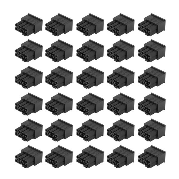 30 Pcs 4.2Mm 8P 8Pin Male Pci-E Pcie Power Connector Plastic Shell