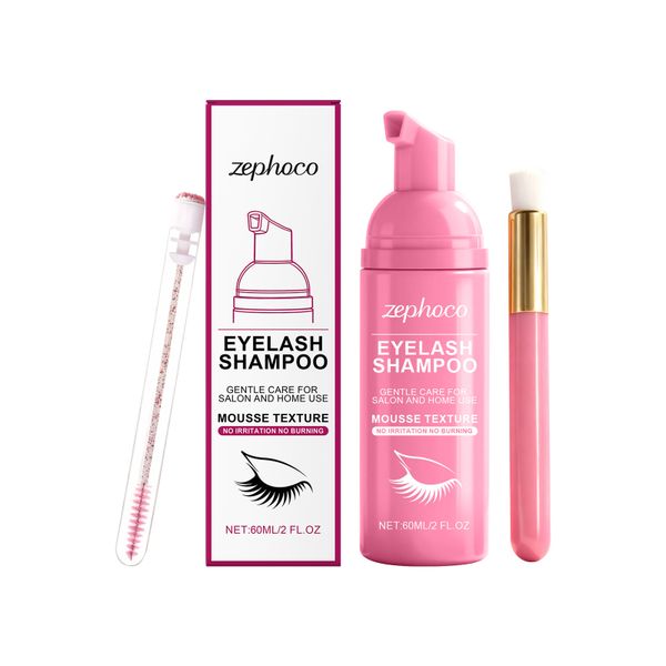 Zephoco Eyelash Shampoo - Gentle Mousse Cleanser 60ml