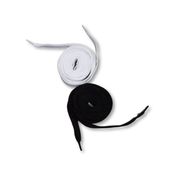 High Quality Shoe Laces- Black &amp; White - 2 Pair