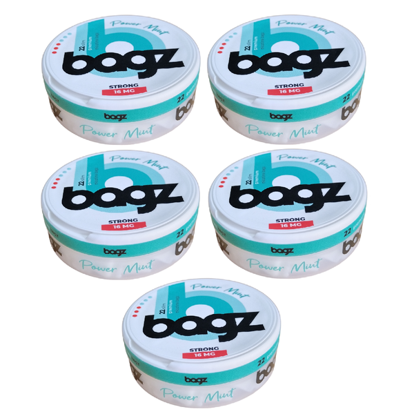 Bagz - Nicotine Pouch Power Mint 16 MG - 5 Pack