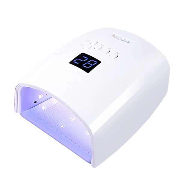 Cordless 66W UV/LED Nail Lamp: Rechargeable Smart Fast Gel Nail Dryer