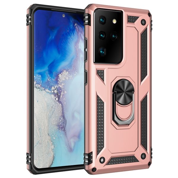 TUFF-LUV Rugged case and stand Samsung S21 Ultra- Pink