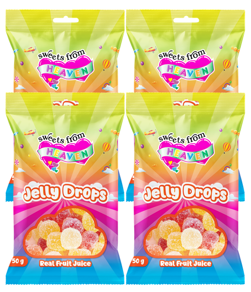 Sweets from Heaven | Jelly Drops | Sweets &amp; Chocolate Hampers | 50g | 4 Pk