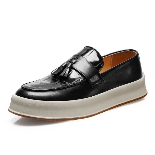 British Style Leather Tassel Loafers for Men &amp; Youth - Casual Summer Shoes
