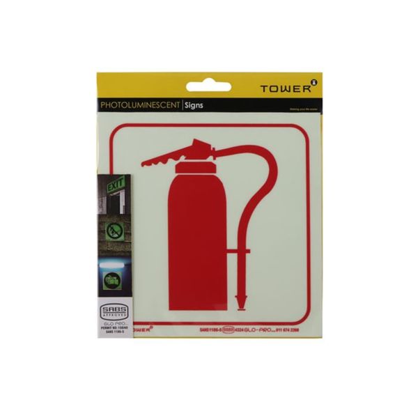 Tower Fire Extinguisher Sign 190 x 190mm