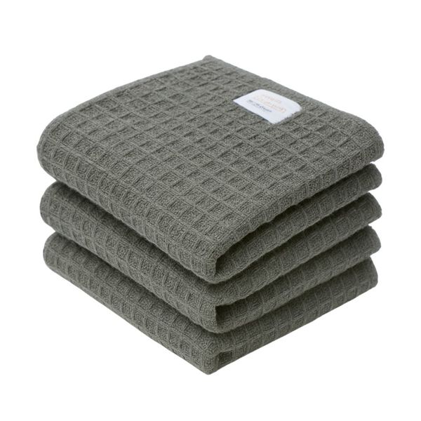 3-Pack Microfibre Cleaning Cloth - 35x35cm - Dark Grey