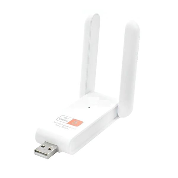 USB Wireless WiFi Adapter - AC1200 Dual Band High-Speed Network Antenna