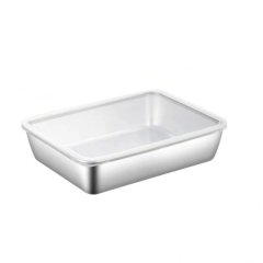 Stainless Steel Food Storage Containers with Lids,Food Storage Box - L
