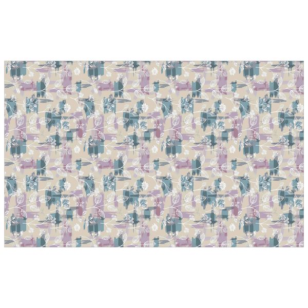 Mint and Lilac Patterns Rectangle Tablecloth