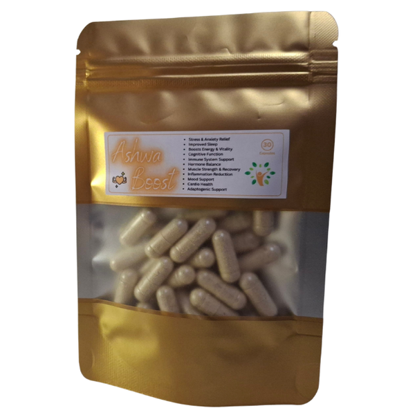 Ashwa Boost Ashwagandha - 30 Capsules (Organic, Highest Quality)