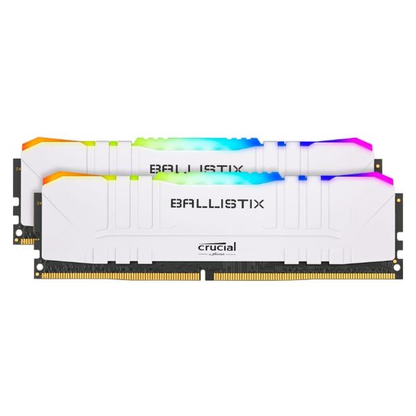Crucial Ballistix 32GB Kit (2x16GB) 3200MHz DDR4 Desktop Gaming Memory - White