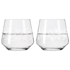 Ritzenhoff Crystal Dessert Glass Delights Series 420ml Flowers Set of 2