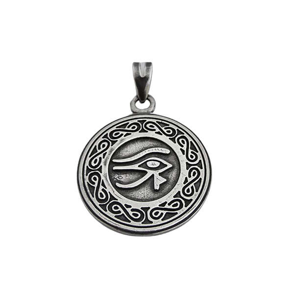 925 Sterling Silver 3D Eye of Ra Pendant