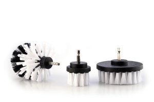 Sigma - 3 Piece Automotive Drill Brush Set - White