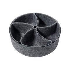 6 Piece Felt Storage Basket Set Multifunctional Organizer Bins