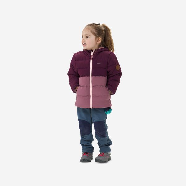 Quechua Kids Hiking Padded Jacket - Purple