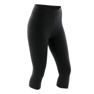 Domyos Decathlon Women's Slim Fitness Capri Pants - 500 Black