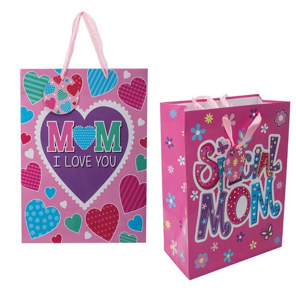 Bulk Pack x 4 Gift-Bag Designer Large 25x32cm Mom