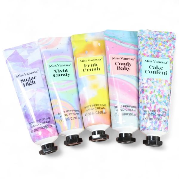 Pack Of 5 Soft Perfumed Moisturizing Hand Creams 30ml