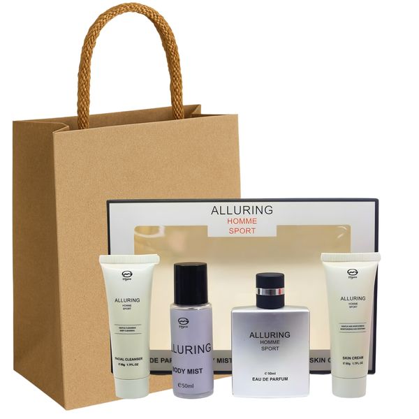 Veyes Alluring Homme Sport Grooming Gift Set &amp; Gift Bag COMBO