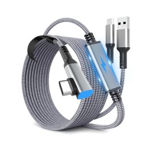 VR Headset Cable Compatible with Quest 2/3 USB3.2 Charging While Playing