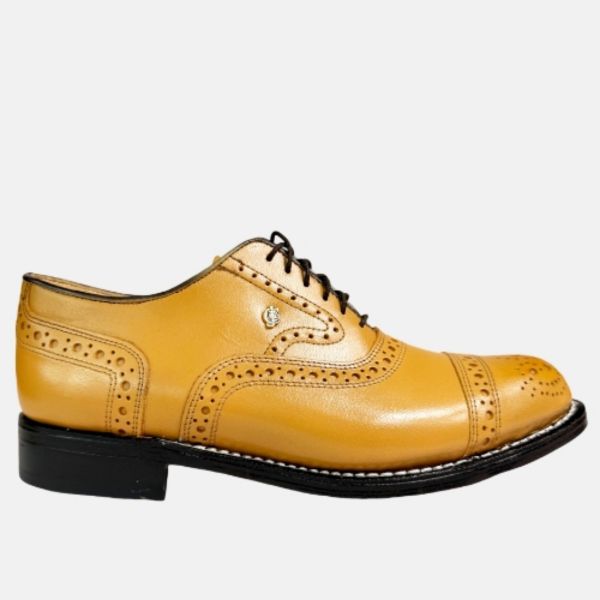 Crockett &amp; Jones Brayden Leather Biscuit Buffcalf Shoe