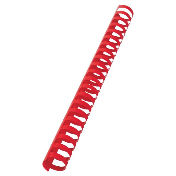 GBC 25mm 21 Loop PVC Binding Combs - Red (Pack of 50)