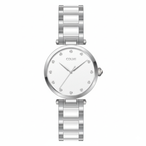 Colmi Kyli - White Resin Inlay Stainless Steel