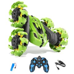 Remote Control Car RC Stunt Car RC Car with battery - Green