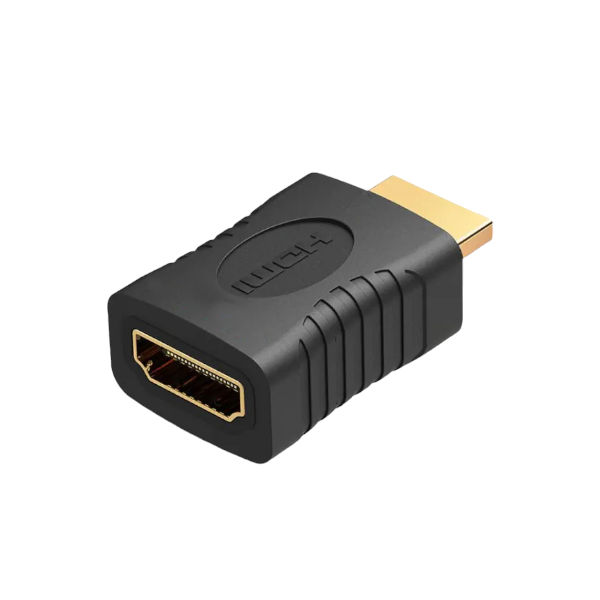 HDMI 180-Degree Male to Female Adapter - Black