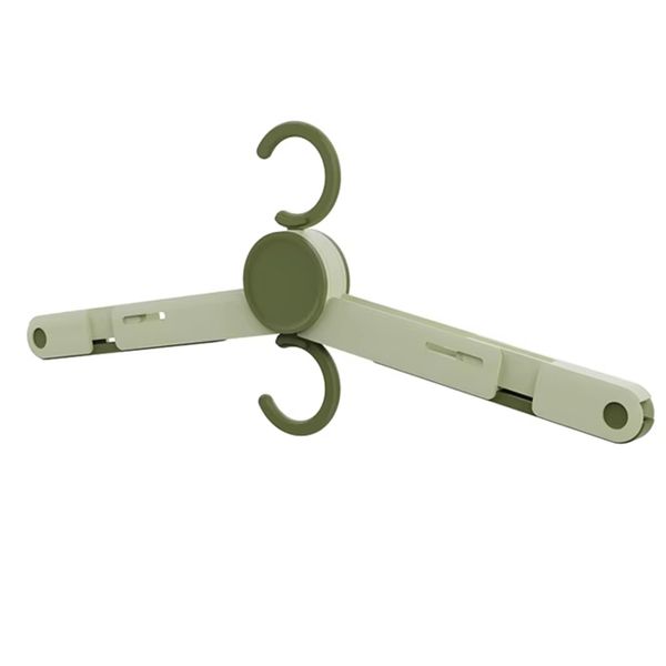 Folding Clothes Hanger With Clips Multi-Functional Drying Rack A