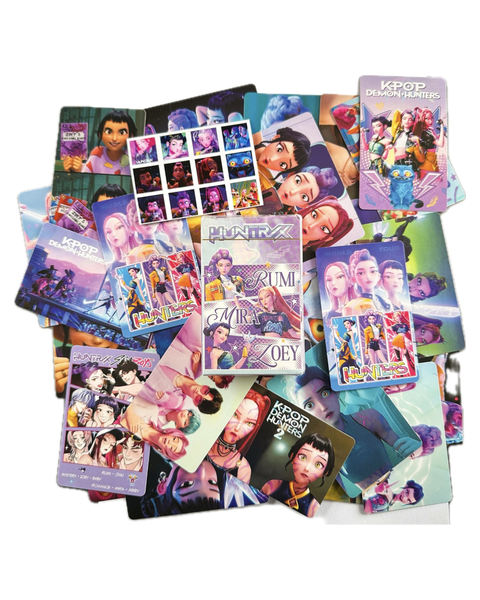 96 Piece K-Pop Demon Hunters Premium Lomo Cards and Stickers
