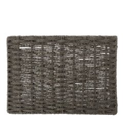 George &amp; Mason - Storage Tray Woven Large 37x27x10cm -Grey