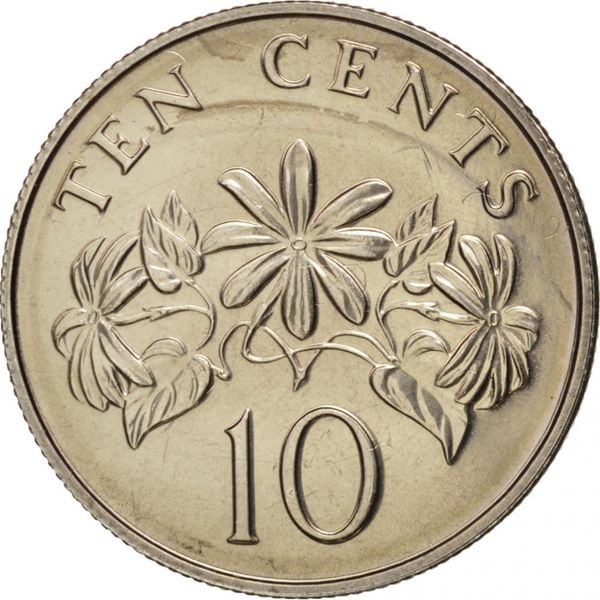 1991 Singapore 10 Cents