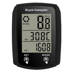 Bicycle Computer Odometer With Cable And A Touch-Sensitive Switch