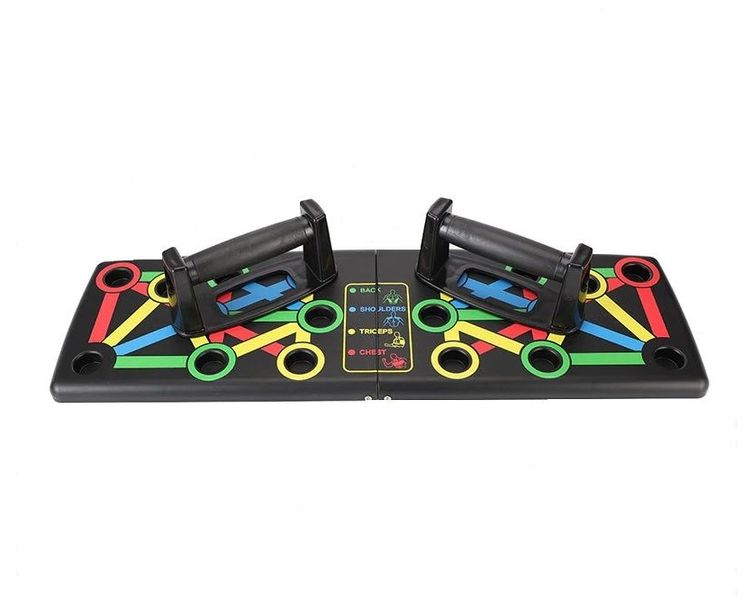 Foldable Push-Up Board - Color-Coded Full-Body Training System