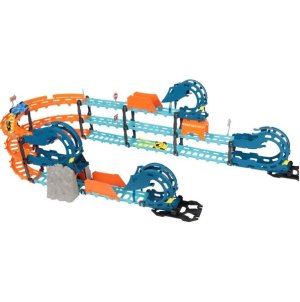 Indoor Stunt Tumbling Electric Race Car Track Set with Light and Sound