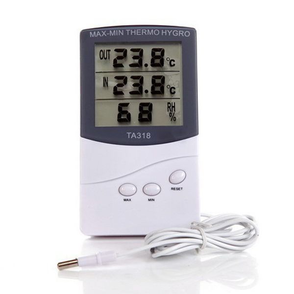 ALANES Multi-Function Thermohygrometer Large LCD Temperature