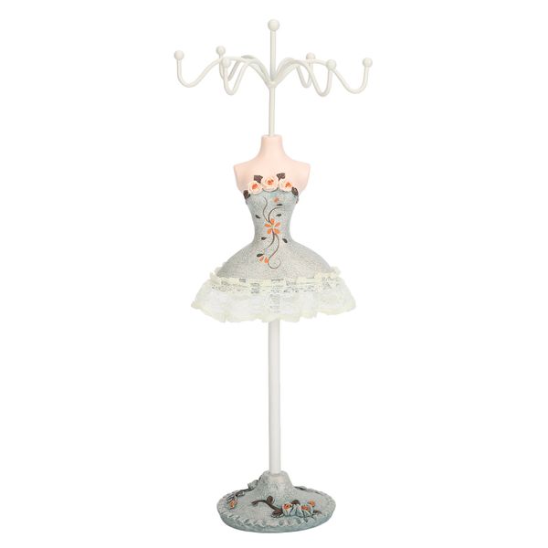 Stylish Jewelry Display Stand - Sturdy Base &amp; Multi-Hooks for Earrings, Necklaces, Rings