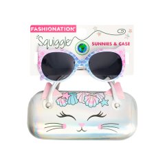 SQUIGGLE Girls Meowmaid Sunnies and Case Set