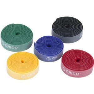 Orico 1m Hook &amp; Loop Cable Tie 5 Pack