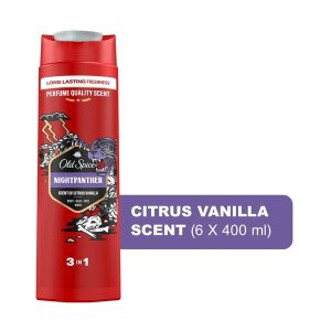 Old Spice 3-in1 Hair &amp; Body Shower Gel Nightpanther - 6 x 400ml