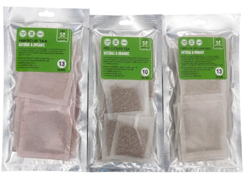 Ididit For Earth Women Wellness Tea Bundle Hibiscus Red Clover &amp; Fertility