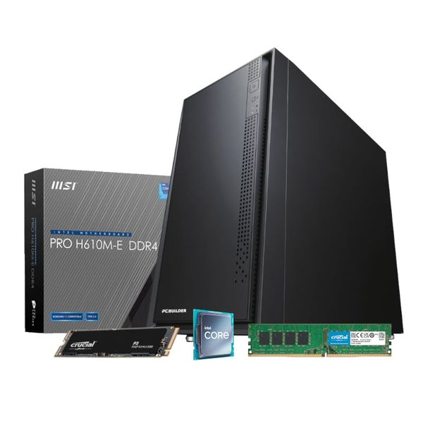 PCBuilder Intel i5-12400 HOME Master Windows 11 Desktop PC