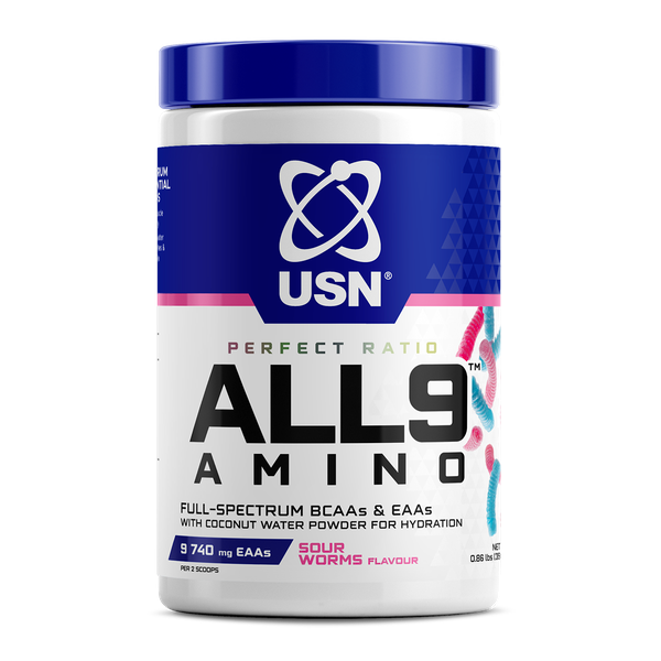 All 9 Amino Sour Worm 330g