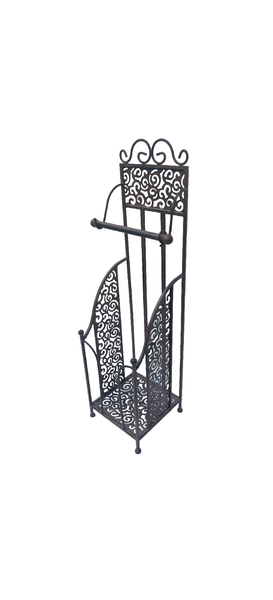 Steel 2 Rolls Freestanding Toilet Paper Holder